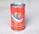 Ingeblikte Sardinevissen in Tomatensaus velen Type van Verpakking