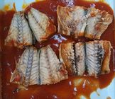 De Ingeblikte Vissen van de tinverpakking Makreel in de Certificatie van Tomatensausfda HACCP