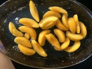 425g de regelmatige Plakken blikten Gedobbelde Perziken, Gele Gemakkelijke Open van het Perzikfruit in
