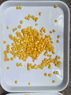 Afgelegd gewicht 840 g ingeblikt zoetmaïs gemaakt van vers zoetmaïs met suiker ingrediënt