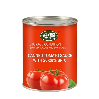 Storage Condition Store In A Cool And Dry Place Canned Tomato Sauce with 26-28% Brix