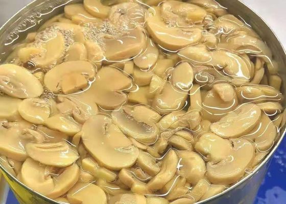 De ingeblikte Plakken van de Champignonpaddestoel