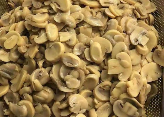 De ingeblikte Plakken van de Champignonpaddestoel