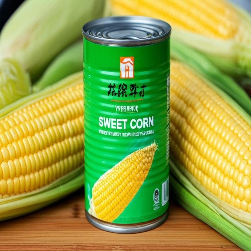 Custom Logo Canned Sweet Corn with Fresh Sweet Corn Raw Material