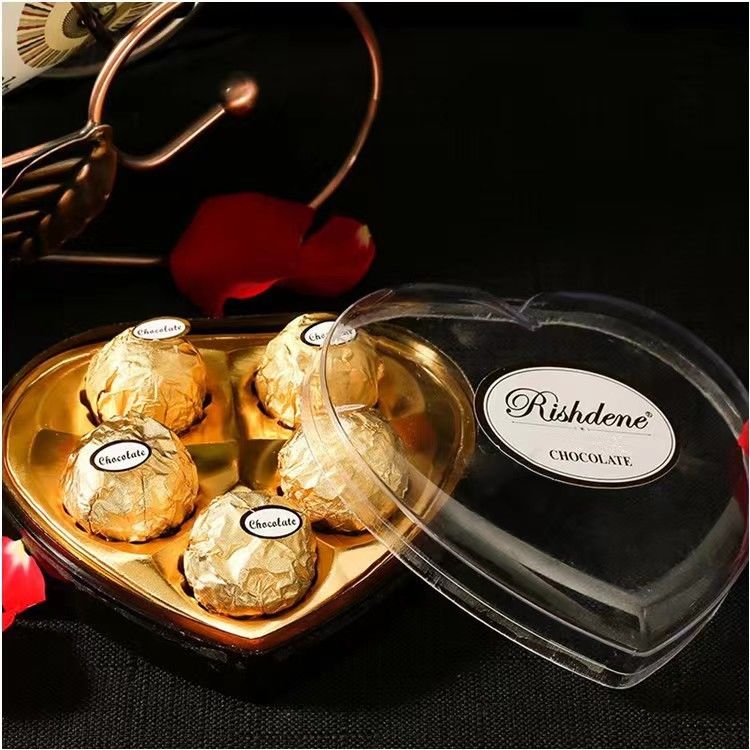 T.5 HEART Wafer Coat Chocolate Candy gemaakt van chocolade-compound, ideaal voor confectiefabrikanten en groothandelschokoladedistributeurs