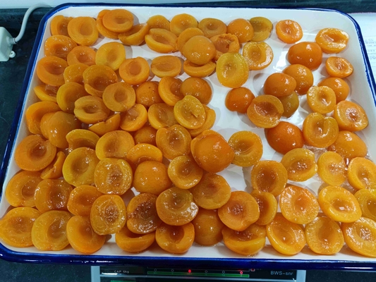Nettogewicht 15 oz Ingeblikte abrikozen met 22 g totale koolhydraten
