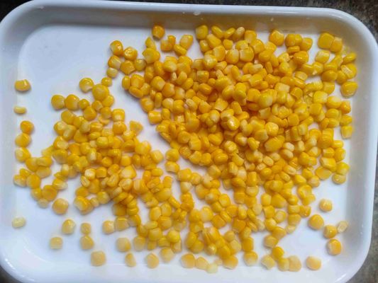 Light Yellow Canned Sweet Corn with Custom Logo and Normal Open Lid Ideal for Food Processing