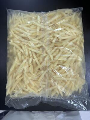 EXPORT Grade A Diepgevroren Friet met 10,00 mm X 10,00 mm Rauwe Snijmaat en 24 Maanden Houdbaarheid